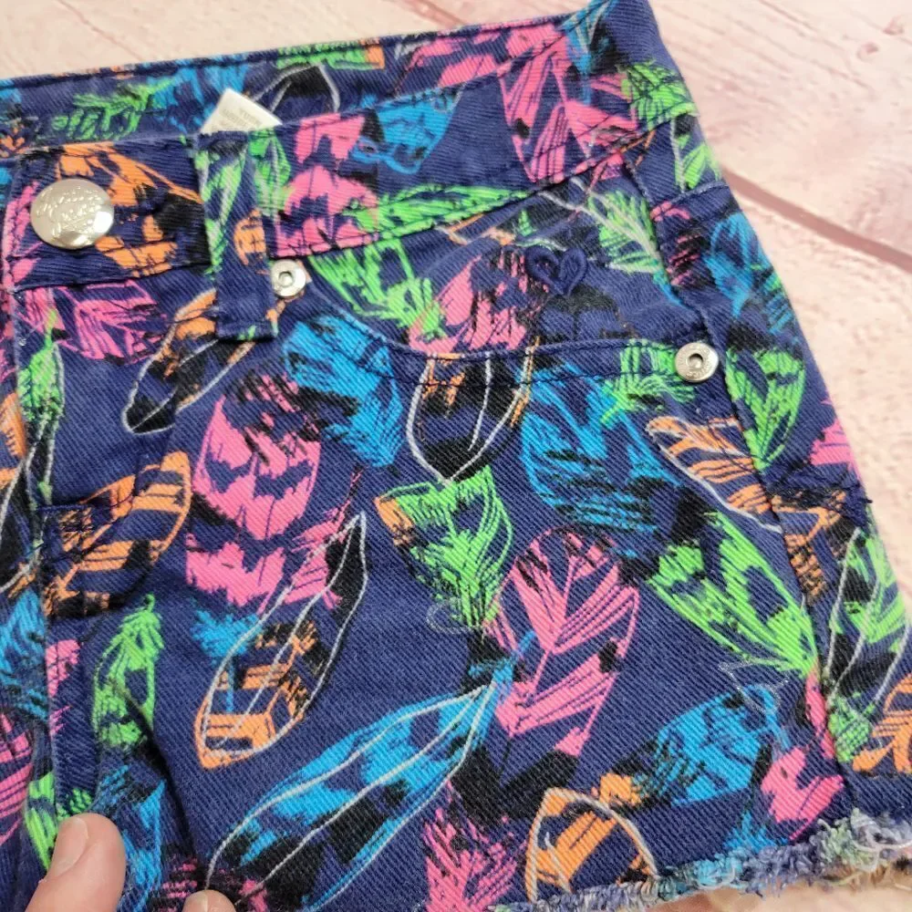 Justice feather shorts 7R